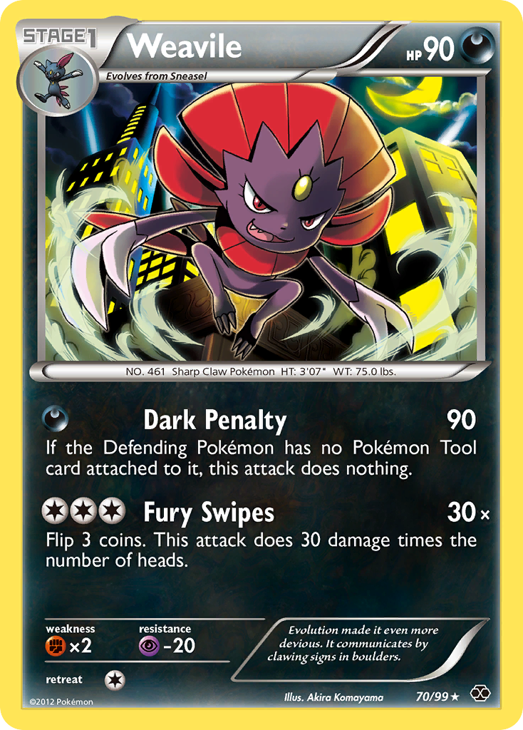Weavile (70/99) [Black & White: Next Destinies] - Card Brawlers | Quebec | Canada | Yu-Gi-Oh!