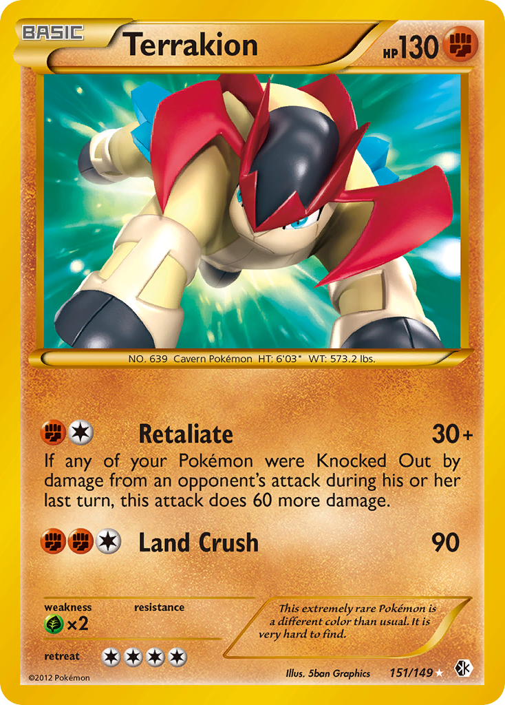 Terrakion (151/149) [Black & White: Boundaries Crossed] - Card Brawlers | Quebec | Canada | Yu-Gi-Oh!