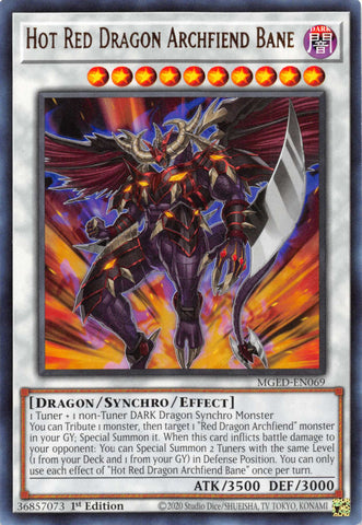 Hot Red Dragon Archfiend Bane [MGED-EN069] Rare - Card Brawlers | Quebec | Canada | Yu-Gi-Oh!