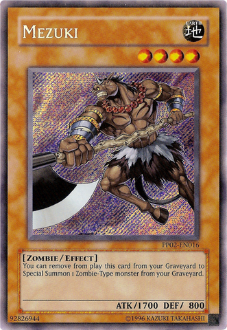 Mezuki [PP02-EN016] Secret Rare - Card Brawlers | Quebec | Canada | Yu-Gi-Oh!