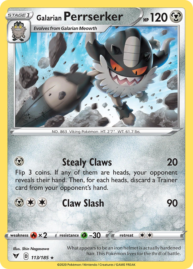 Galarian Perrserker (113/185) [Sword & Shield: Vivid Voltage] - Card Brawlers | Quebec | Canada | Yu-Gi-Oh!