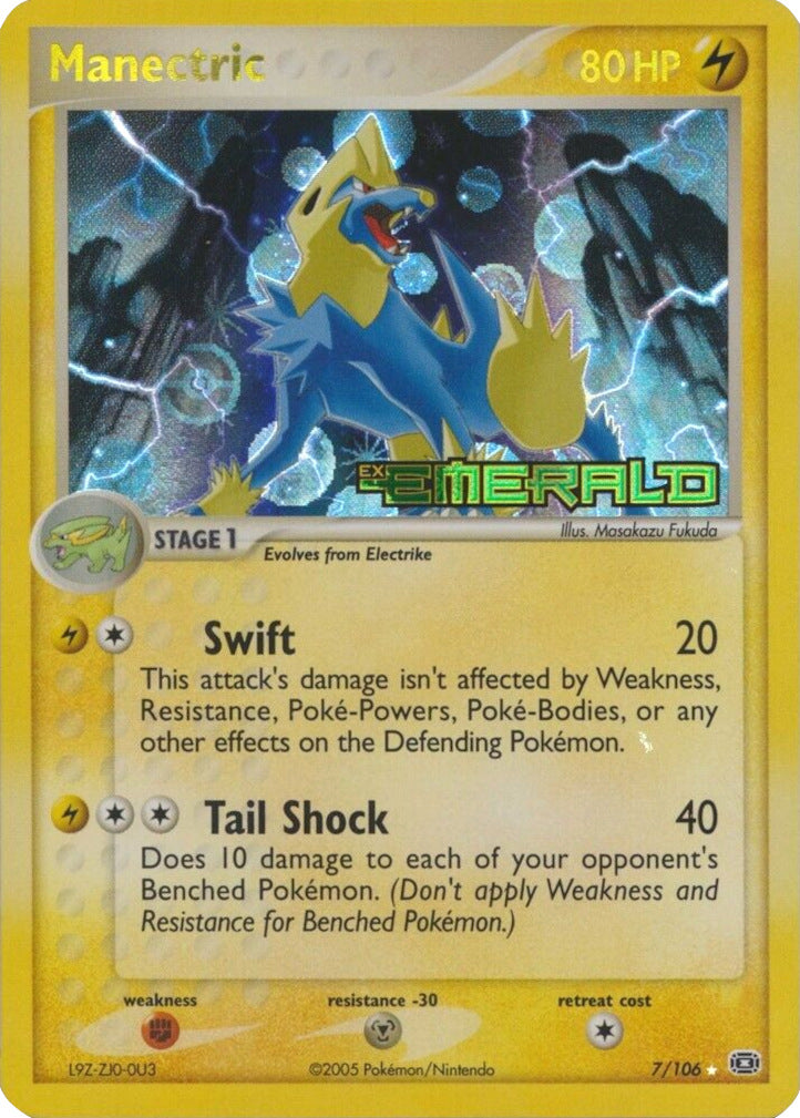 Manectric (7/106) (Stamped) [EX: Emerald] - Card Brawlers | Quebec | Canada | Yu-Gi-Oh!
