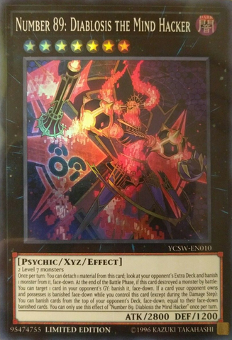 Number 89: Diablosis the Mind Hacker [YCSW-EN010] Super Rare - Card Brawlers | Quebec | Canada | Yu-Gi-Oh!