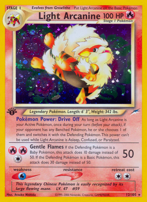 Light Arcanine (12/105) [Neo Destiny 1st Edition] - Card Brawlers | Quebec | Canada | Yu-Gi-Oh!