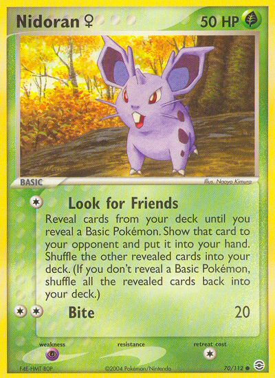 Nidoran (70/112) (Female) [EX: FireRed & LeafGreen] - Card Brawlers | Quebec | Canada | Yu-Gi-Oh!
