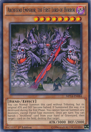 Archfiend Emperor, the First Lord of Horror [MP14-EN084] Rare - Yu-Gi-Oh! - Card Brawlers | Quebec | Canada |