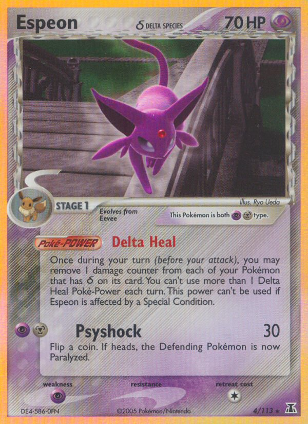 Espeon (4/113)(Delta Species) [EX: Delta Species] - Card Brawlers | Quebec | Canada | Yu-Gi-Oh!