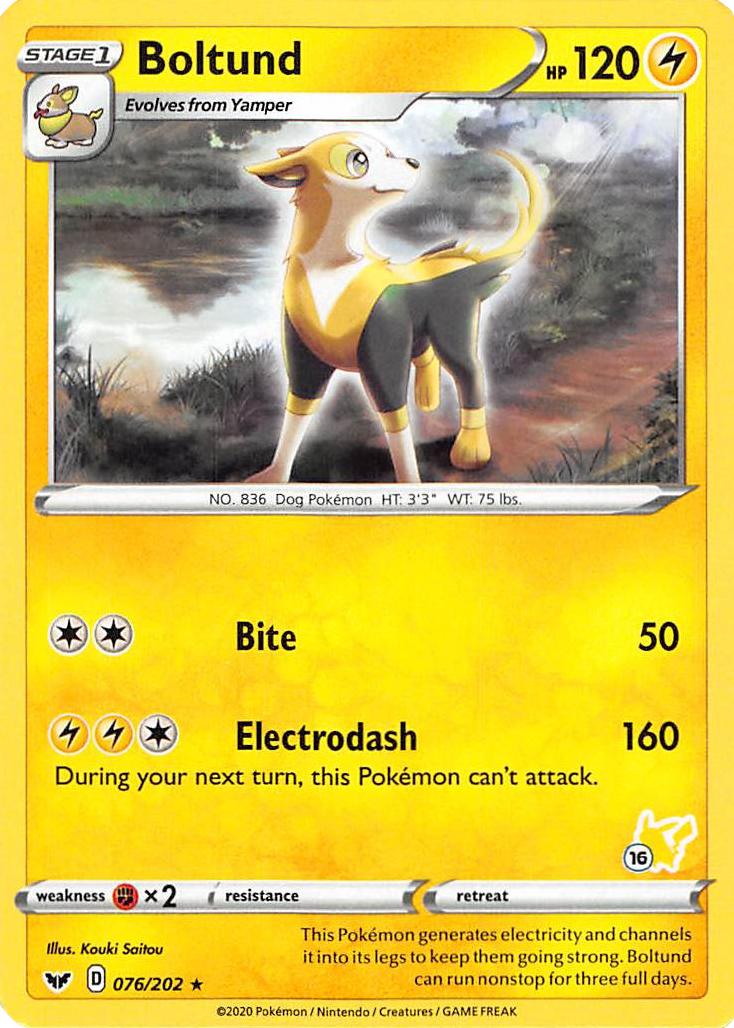 Boltund (076/202) (Pikachu Stamp #16) [Battle Academy 2022] - Card Brawlers | Quebec | Canada | Yu-Gi-Oh!