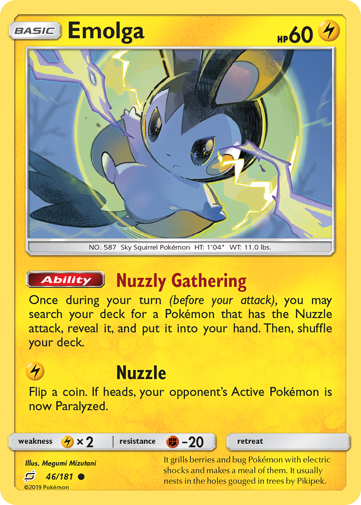 Emolga (46/181) [Sun & Moon: Team Up] - Card Brawlers | Quebec | Canada | Yu-Gi-Oh!