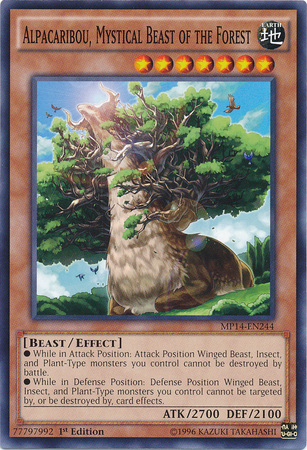 Alpacaribou, Mystical Beast of the Forest [MP14-EN244] Common - Card Brawlers | Quebec | Canada | Yu-Gi-Oh!