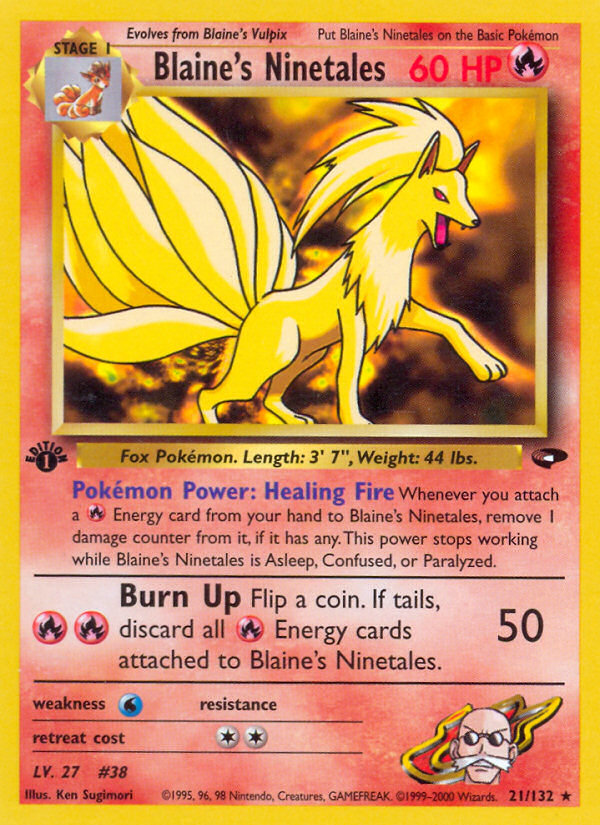Blaine's Ninetales (21/132) [Gym Challenge 1st Edition] - Card Brawlers | Quebec | Canada | Yu-Gi-Oh!