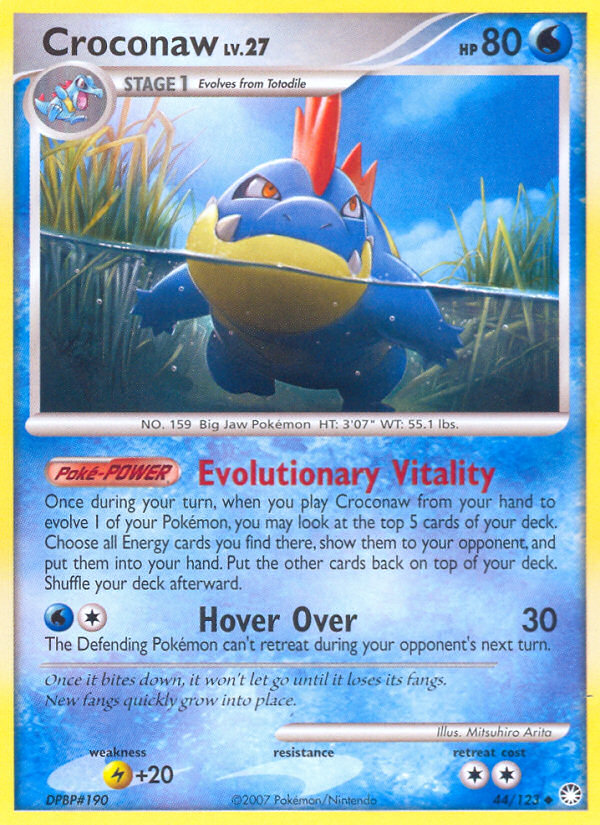 Croconaw (44/123) [Diamond & Pearl: Mysterious Treasures] - Card Brawlers | Quebec | Canada | Yu-Gi-Oh!