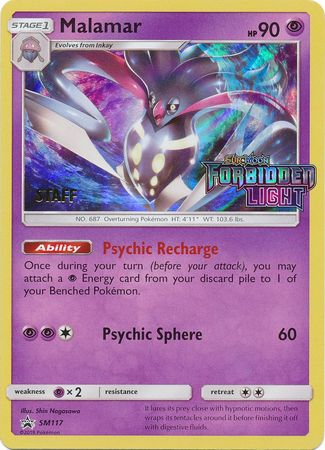 Malamar (SM117) (Staff Prerelease Promo) [Sun & Moon: Black Star Promos] - Card Brawlers | Quebec | Canada | Yu-Gi-Oh!