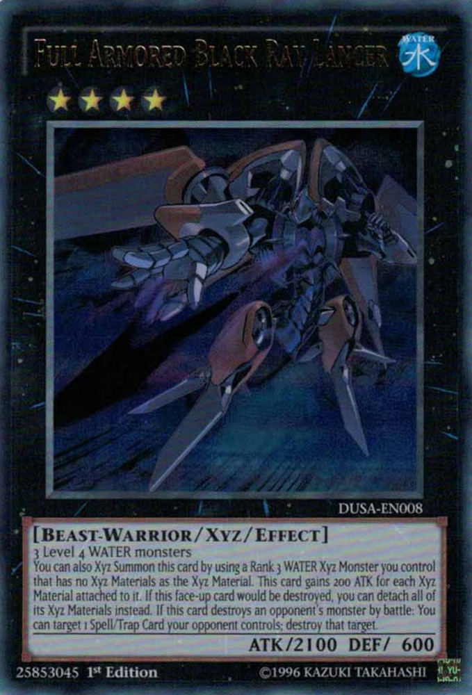 Full Armored Black Ray Lancer [DUSA-EN008] Ultra Rare - Yu-Gi-Oh! - Card Brawlers | Quebec | Canada |