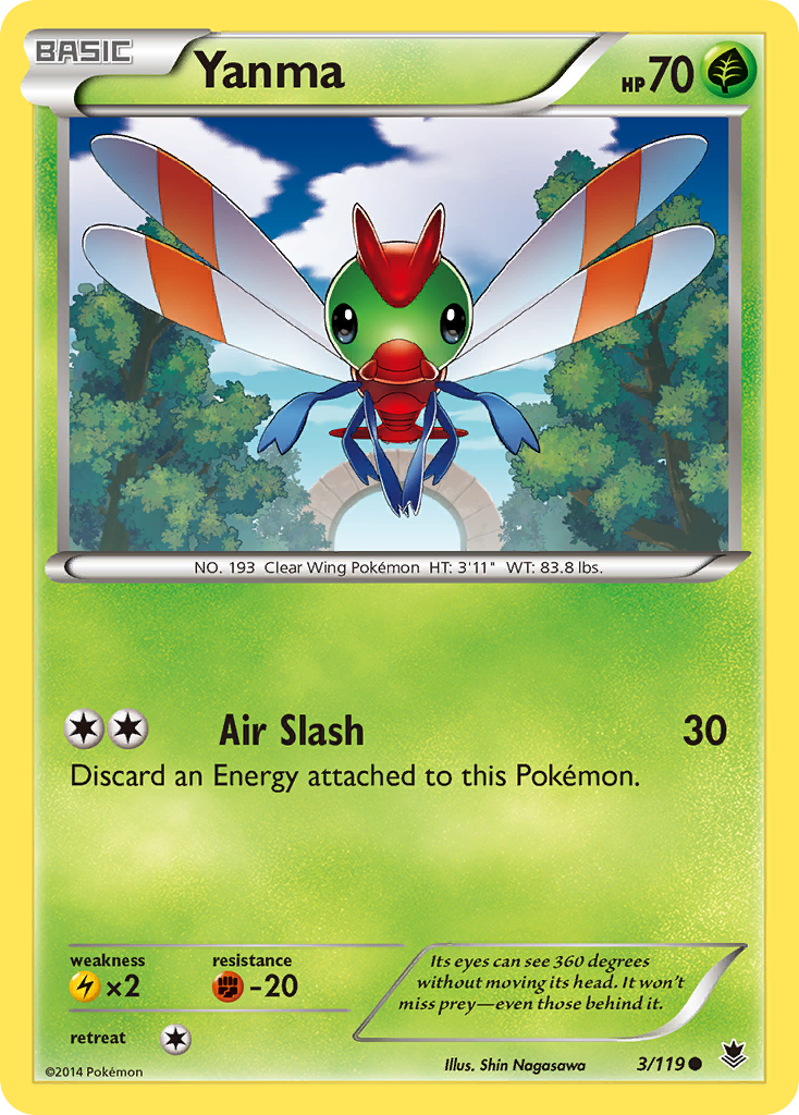 Yanma (3/119) [XY: Phantom Forces] - Card Brawlers | Quebec | Canada | Yu-Gi-Oh!
