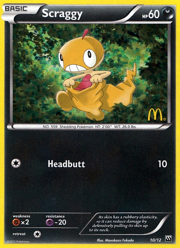 Scraggy (10/12) [McDonald's Promos: 2012 Collection] - Card Brawlers | Quebec | Canada | Yu-Gi-Oh!