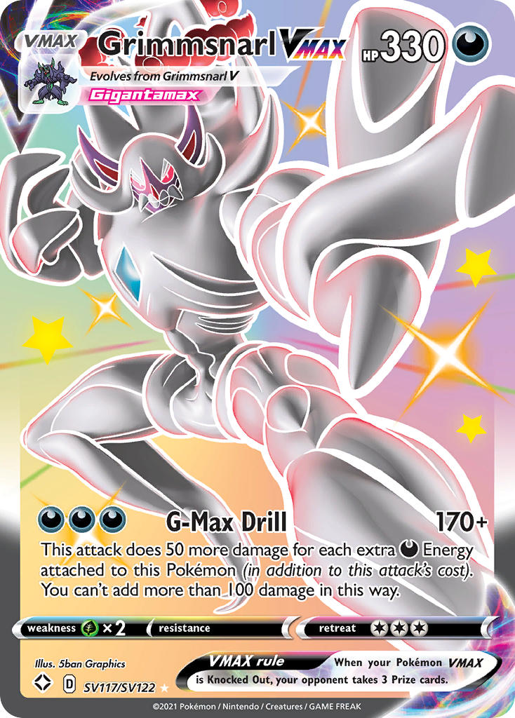 Grimmsnarl VMAX (SV117/SV122) [Sword & Shield: Shining Fates] - Card Brawlers | Quebec | Canada | Yu-Gi-Oh!