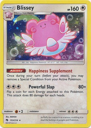 Blissey (153/214) (Cosmos Holo) [Sun & Moon: Lost Thunder] - Card Brawlers | Quebec | Canada | Yu-Gi-Oh!