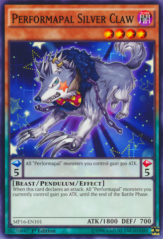 Performapal Silver Claw [MP16-EN101] Common - Card Brawlers | Quebec | Canada | Yu-Gi-Oh!