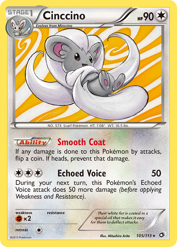 Cinccino (105/113) [Black & White: Legendary Treasures] - Card Brawlers | Quebec | Canada | Yu-Gi-Oh!
