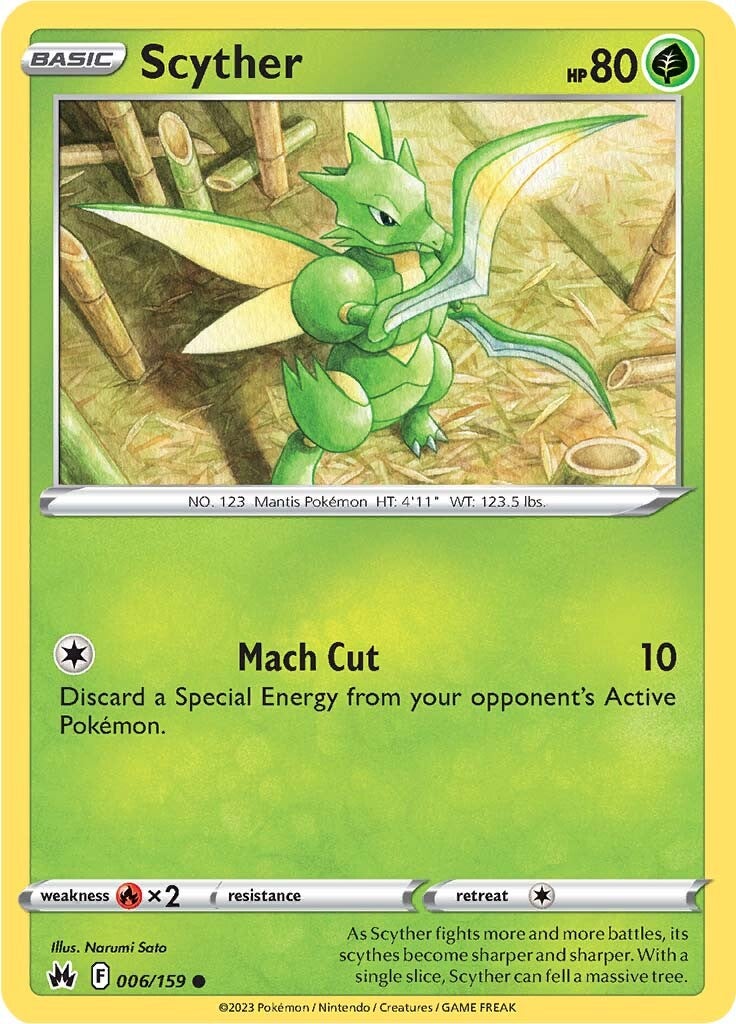 Scyther (006/159) [Sword & Shield: Crown Zenith] - Card Brawlers | Quebec | Canada | Yu-Gi-Oh!