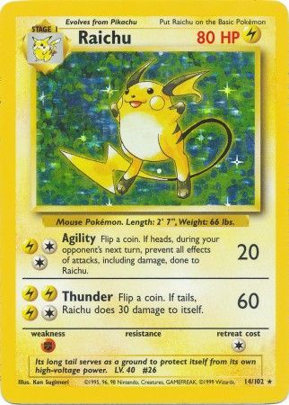 Raichu (14/102) [Base Set Unlimited] - Card Brawlers | Quebec | Canada | Yu-Gi-Oh!