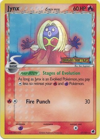 Jynx (17/101) (Delta Species) (Stamped) [EX: Dragon Frontiers] - Card Brawlers | Quebec | Canada | Yu-Gi-Oh!