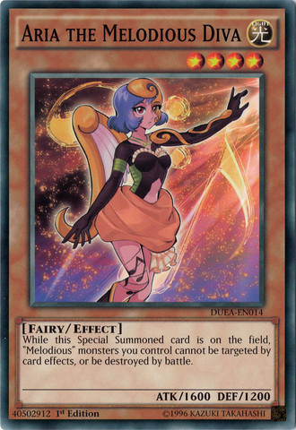 Aria the Melodious Diva [DUEA-EN014] Common - Yu-Gi-Oh! - Card Brawlers | Quebec | Canada |