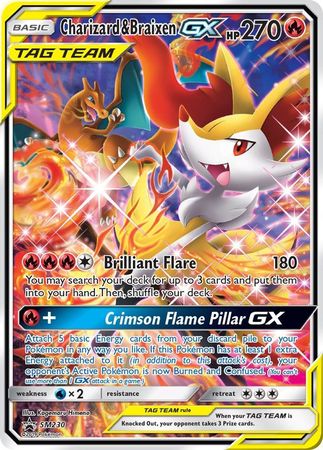 Charizard & Braixen GX (SM230) (Jumbo Card) [Sun & Moon: Black Star Promos] - Card Brawlers | Quebec | Canada | Yu-Gi-Oh!