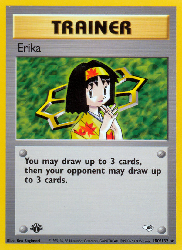 Erika (100/132) [Gym Heroes 1st Edition] - Card Brawlers | Quebec | Canada | Yu-Gi-Oh!