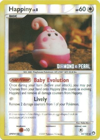 Happiny (52/123) [Burger King Promos: 2008 Collection] - Card Brawlers | Quebec | Canada | Yu-Gi-Oh!