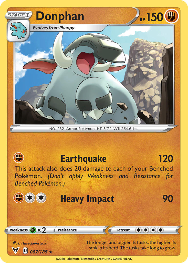 Donphan (087/185) [Sword & Shield: Vivid Voltage] - Card Brawlers | Quebec | Canada | Yu-Gi-Oh!