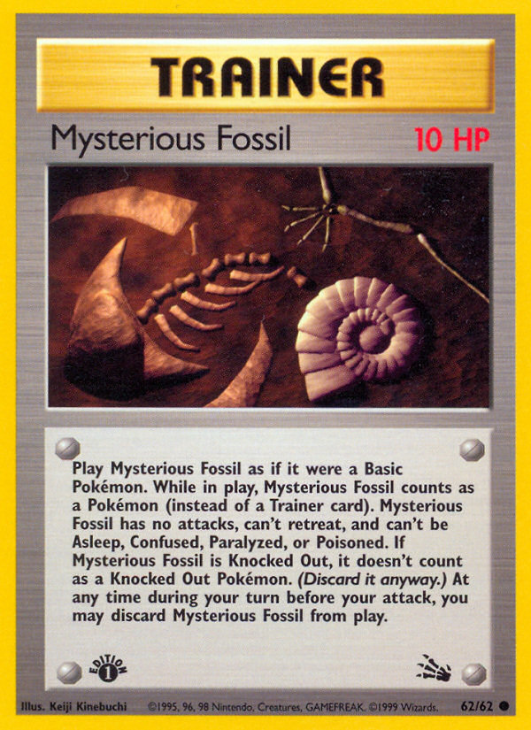 Mysterious Fossil (62/62) [Fossil 1st Edition] - Card Brawlers | Quebec | Canada | Yu-Gi-Oh!