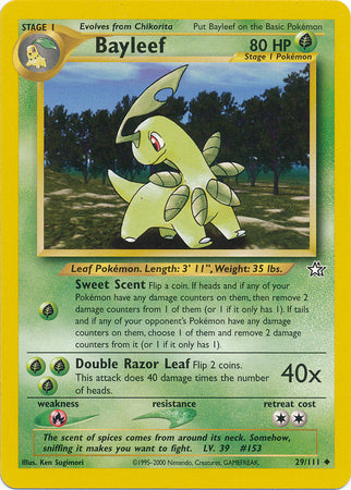 Bayleef (29/111) [Neo Genesis Unlimited] - Card Brawlers | Quebec | Canada | Yu-Gi-Oh!