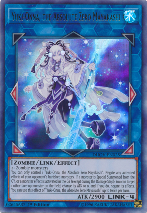 Yuki-Onna, the Absolute Zero Mayakashi [DUOV-EN025] Ultra Rare - Card Brawlers | Quebec | Canada | Yu-Gi-Oh!