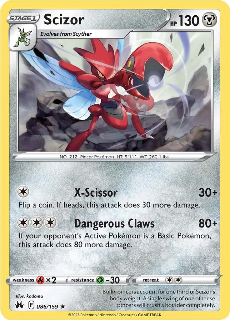 Scizor (086/159) [Sword & Shield: Crown Zenith] - Card Brawlers | Quebec | Canada | Yu-Gi-Oh!