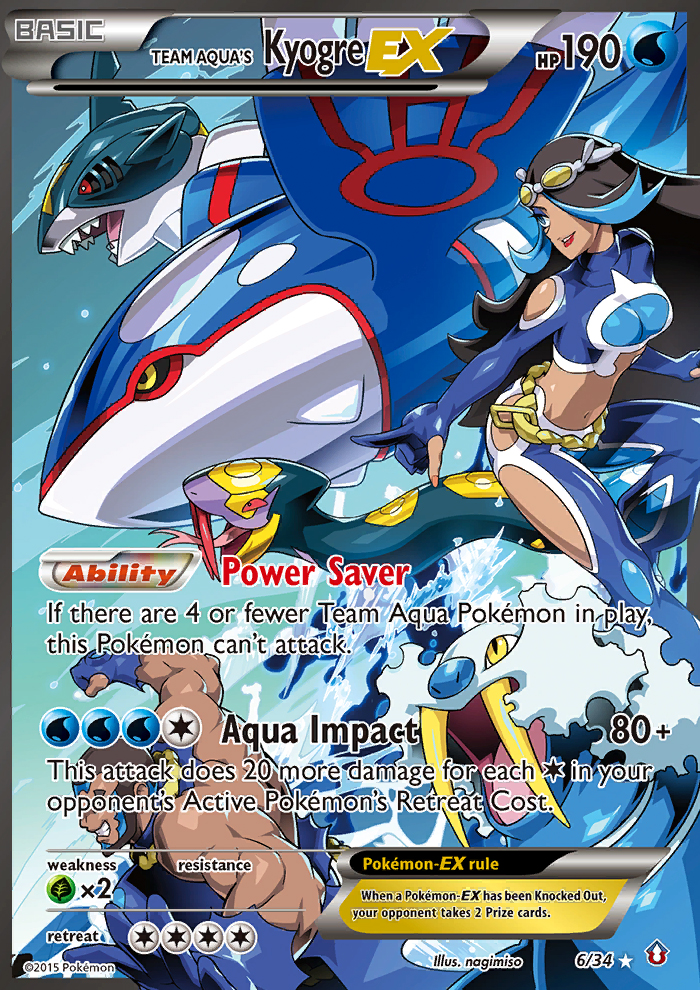 Team Aqua's Kyogre EX (6/34) [XY: Double Crisis] - Card Brawlers | Quebec | Canada | Yu-Gi-Oh!