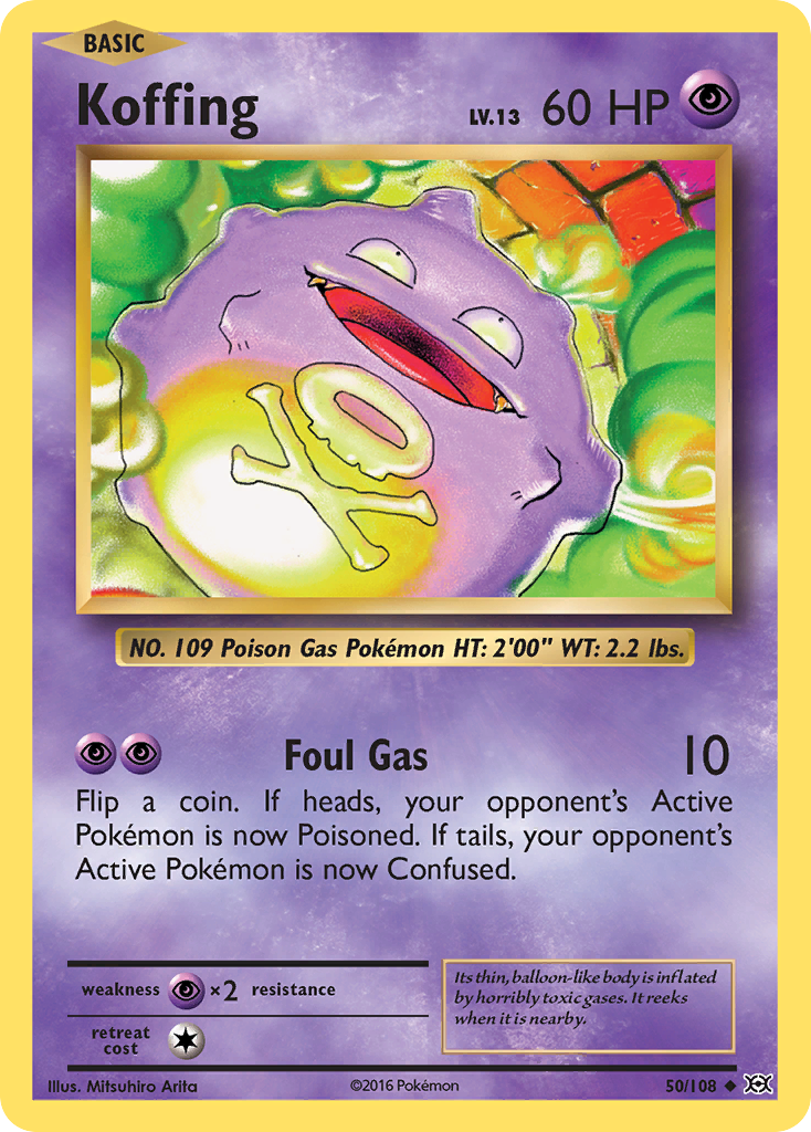 Koffing (50/108) [XY: Evolutions] - Card Brawlers | Quebec | Canada | Yu-Gi-Oh!