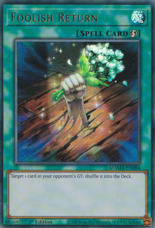 Foolish Return [MAMA-EN084] Ultra Rare - Card Brawlers | Quebec | Canada | Yu-Gi-Oh!