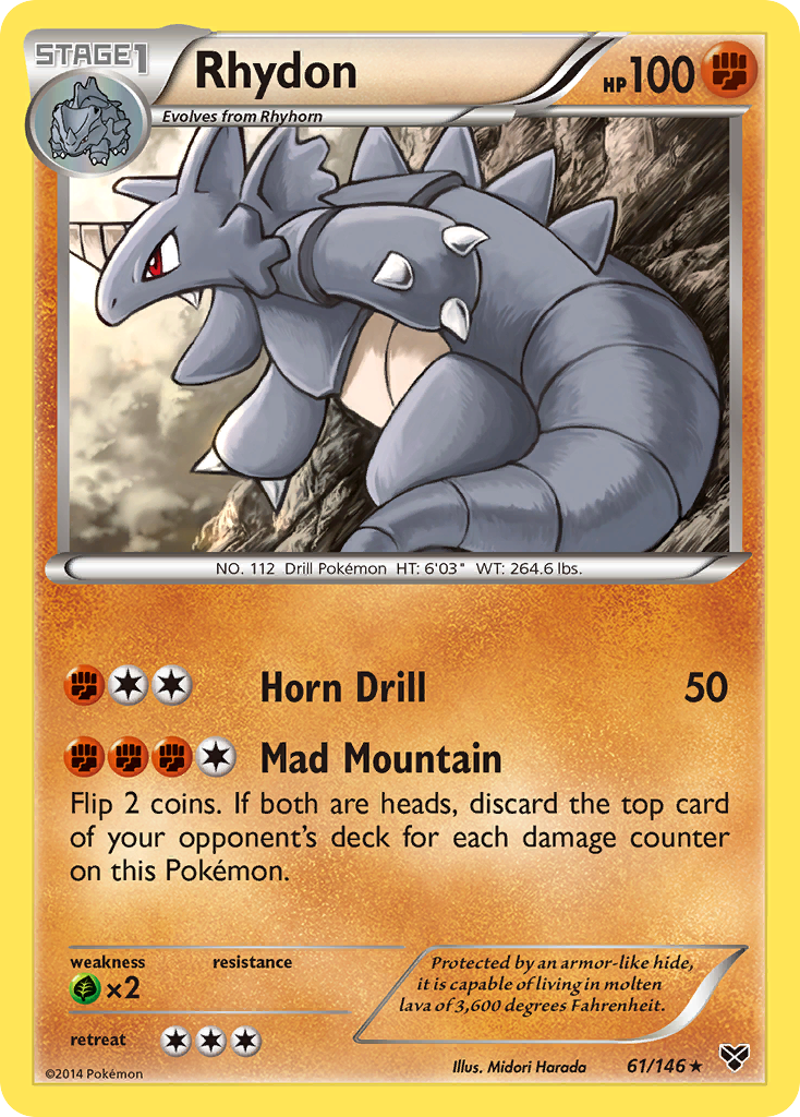 Rhydon (61/146) [XY: Base Set] - Card Brawlers | Quebec | Canada | Yu-Gi-Oh!