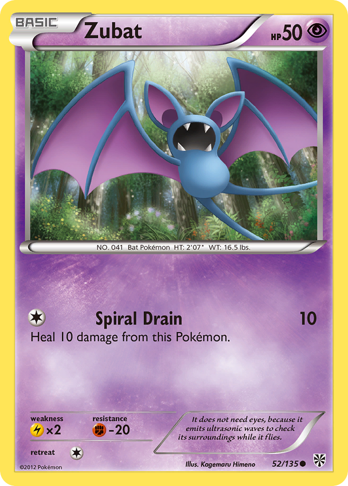 Zubat (52/135) [Black & White: Plasma Storm] - Card Brawlers | Quebec | Canada | Yu-Gi-Oh!