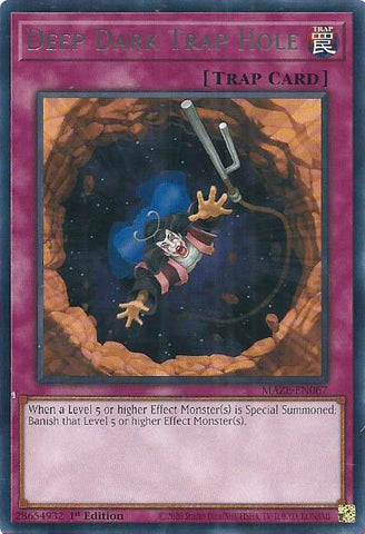 Deep Dark Trap Hole [MAZE-EN067] Rare - Card Brawlers | Quebec | Canada | Yu-Gi-Oh!