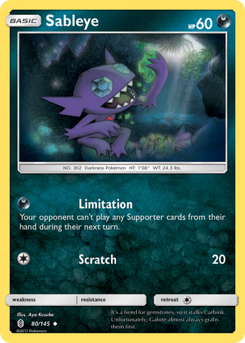 Sableye (80/145) [Sun & Moon: Guardians Rising] - Card Brawlers | Quebec | Canada | Yu-Gi-Oh!