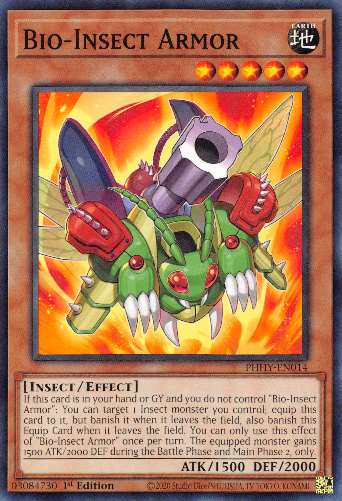 Bio-Insect Armor [PHHY-EN014] Common - Card Brawlers | Quebec | Canada | Yu-Gi-Oh!