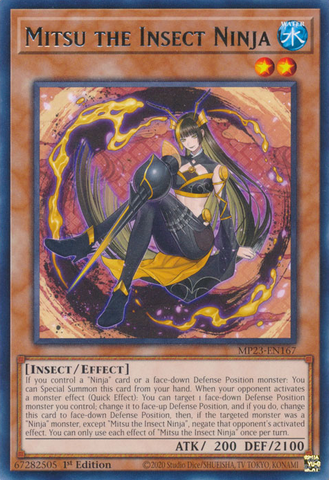 Mitsu the Insect Ninja [MP23-EN167] Rare - Card Brawlers | Quebec | Canada | Yu-Gi-Oh!