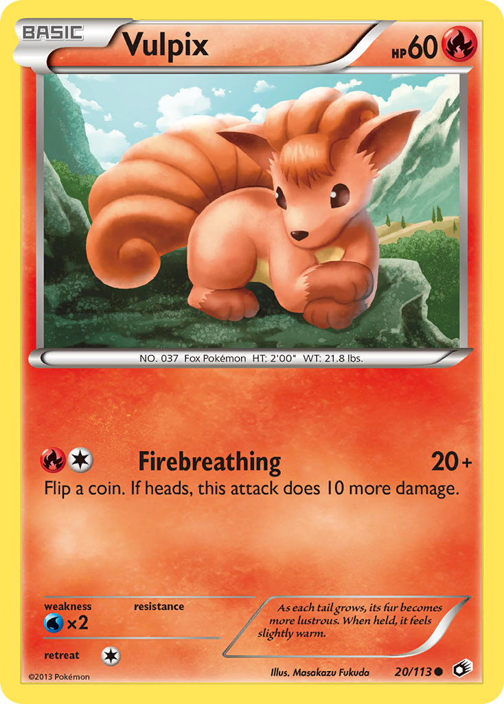 Vulpix (20/113) [Black & White: Legendary Treasures] - Card Brawlers | Quebec | Canada | Yu-Gi-Oh!