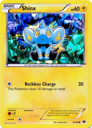 Shinx (43/99) (Cracked Ice Holo) (Blister Exclusive) [Black & White: Next Destinies] - Card Brawlers | Quebec | Canada | Yu-Gi-Oh!