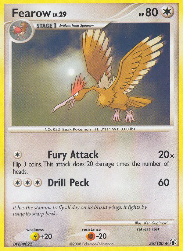 Fearow (36/100) [Diamond & Pearl: Majestic Dawn] - Card Brawlers | Quebec | Canada | Yu-Gi-Oh!