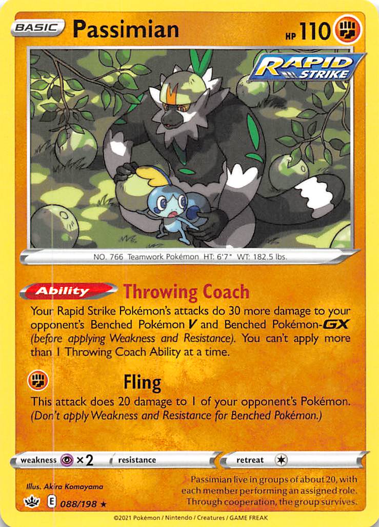 Passimian (088/198) [Sword & Shield: Chilling Reign] - Card Brawlers | Quebec | Canada | Yu-Gi-Oh!
