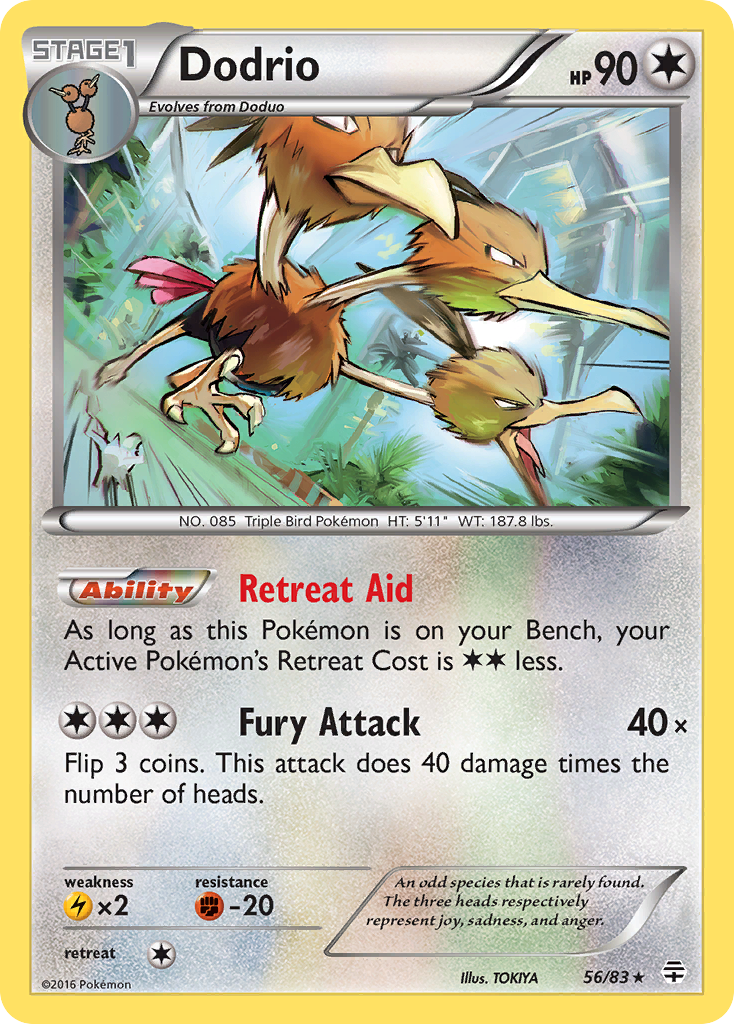 Dodrio (56/83) [XY: Generations] - Card Brawlers | Quebec | Canada | Yu-Gi-Oh!